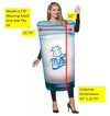 Glass of Milk Costume, Adult One Size