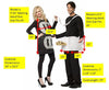 Lightweight Plug & Socket Couples Costume, Adult One Size