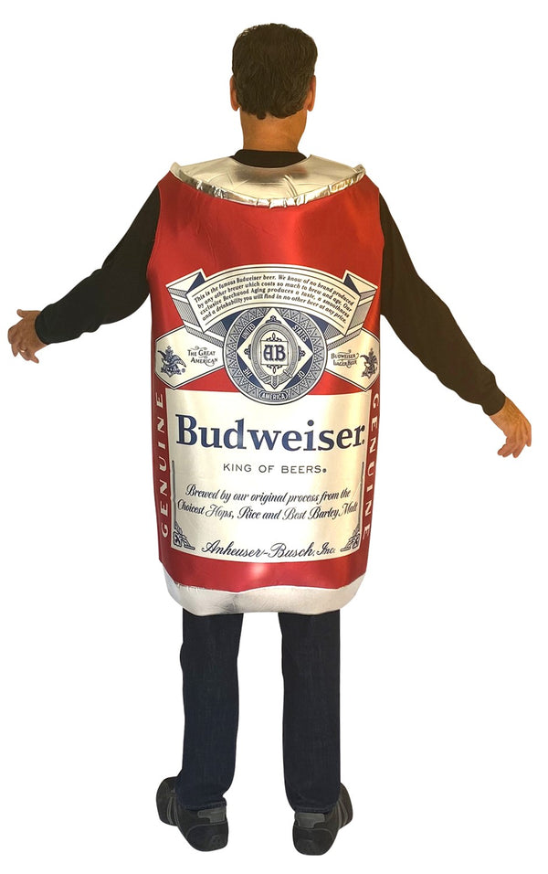 Budweiser Vintage Beer Can Costume, Adult One Size