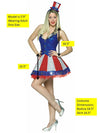 Aunt Samantha Patriotic Costume, Women's Size 4-10