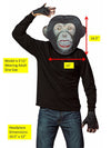 Chimp Mask Kit Halloween Costume, Adult One Size