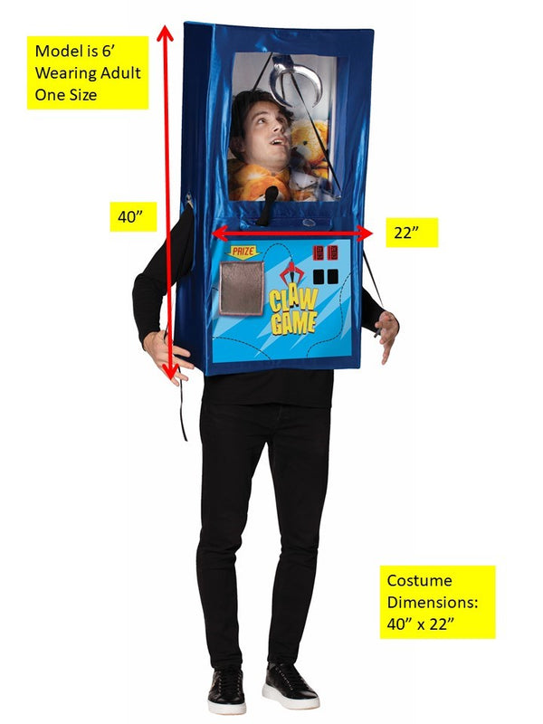 Claw Game Halloween Costume, Adult One Size