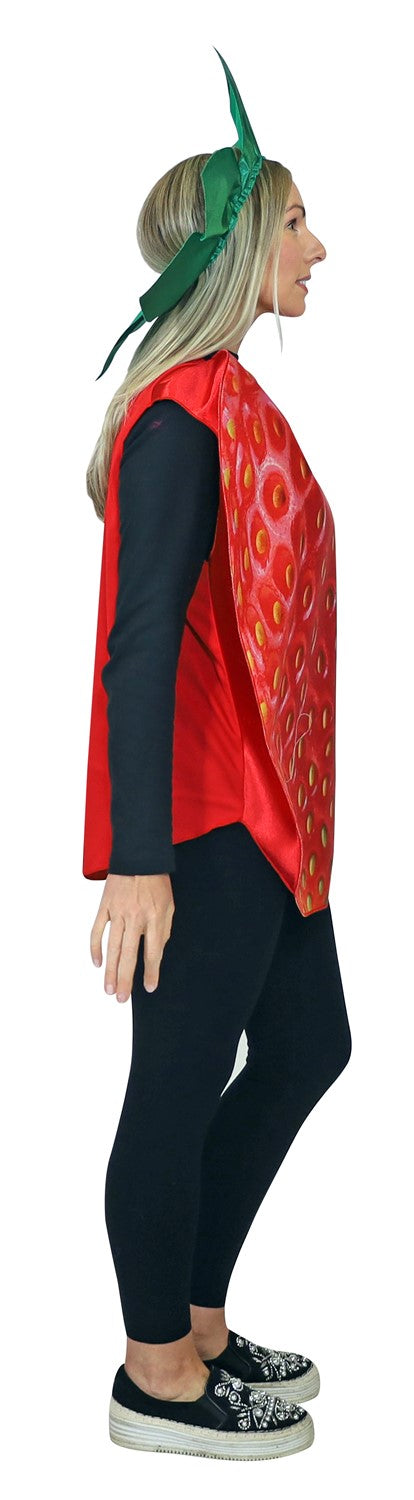 Get Real Strawberry Costume, Adult One Size