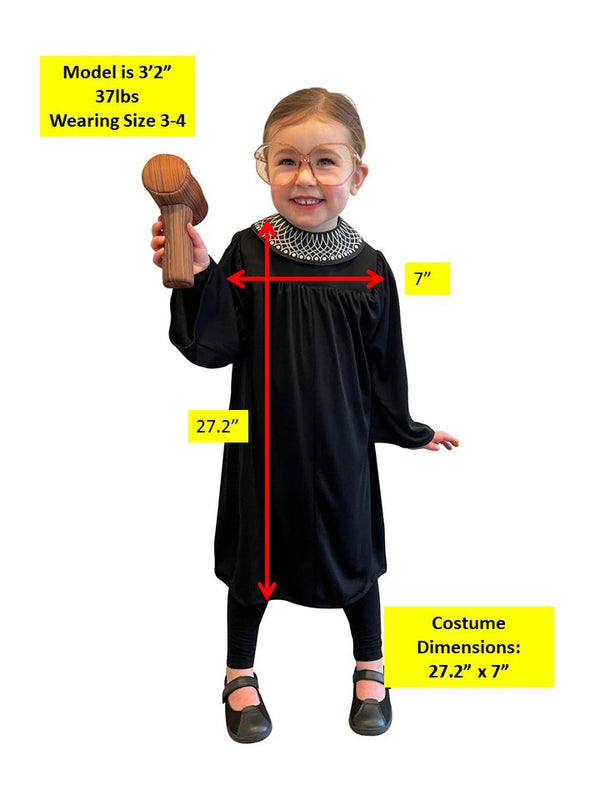 Supreme Justice Robe Costume, Child 3-4
