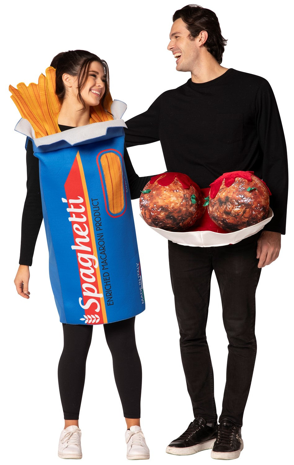 Spaghetti & Meatballs Couple Costume, Adult One Size