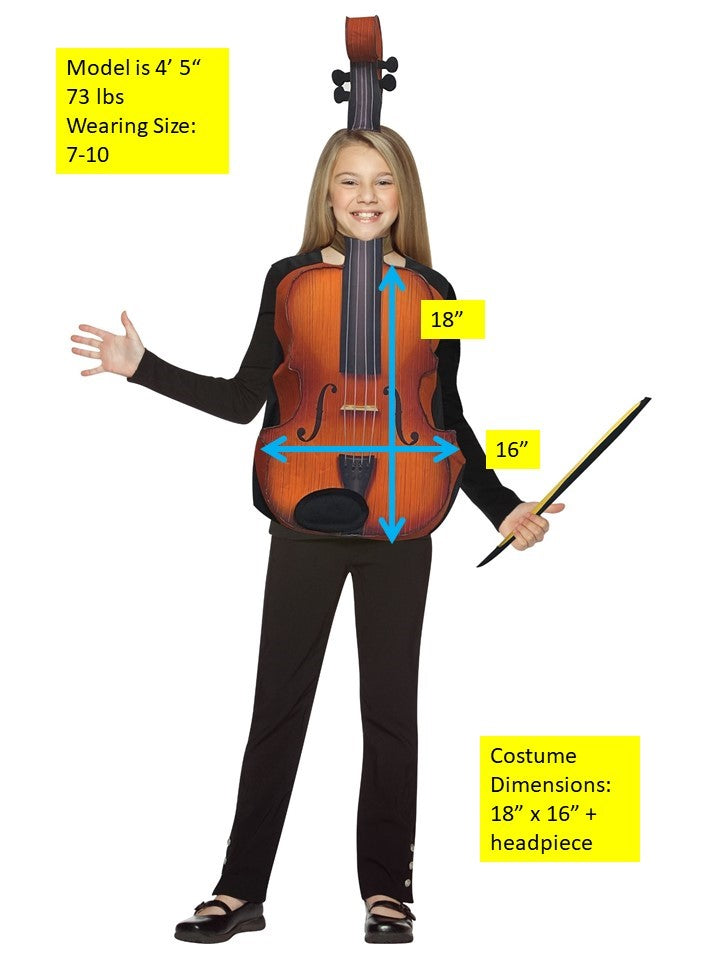 Violin Costume with Sound, Child Size 7-10