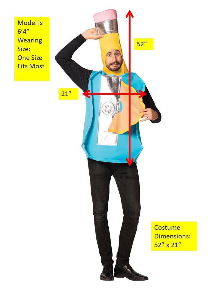 Pencil Sharpener Costume, Adult One Size