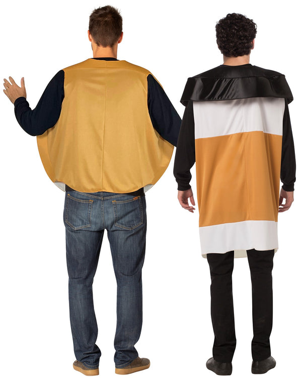 Bagel & Lox with Coffee Couples Costume, Adult One Size
