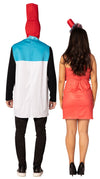 ICEE Tunic & ICEE Swirl Dress Couples Costume, Adult One Size & Women's Size 4-8
