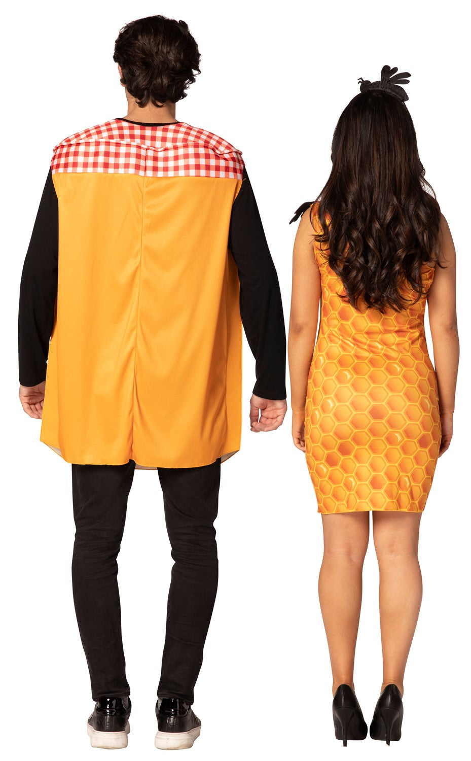 Honey Jar & Honeycomb Dress Couples Costume, Adult One Size & Women's Size 4-8