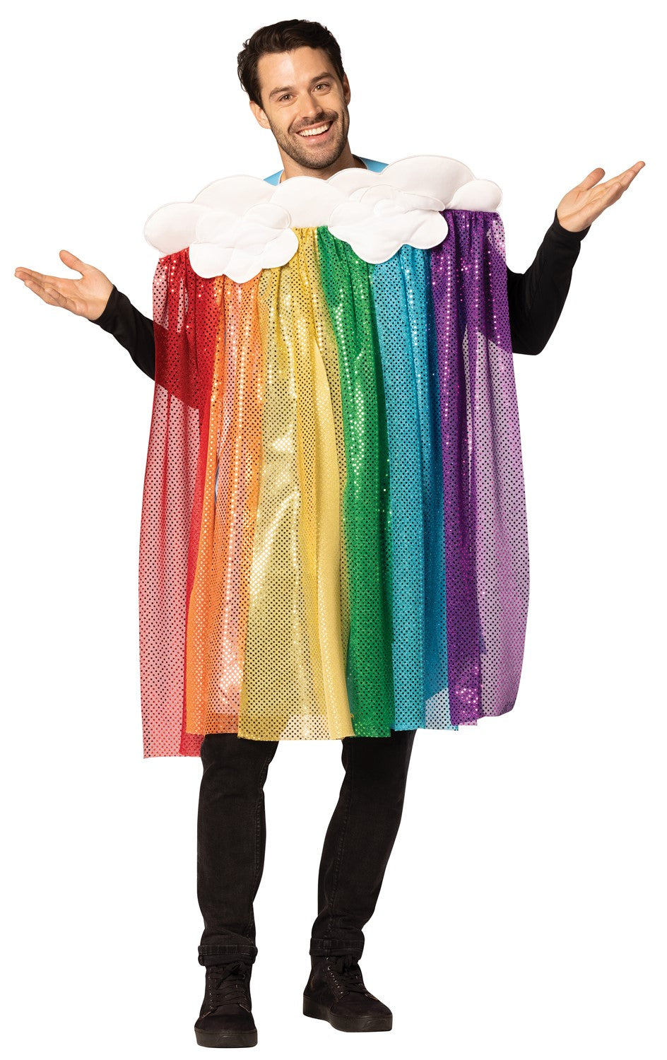 Rainbow with Rain Cloud Costume, Adult One Size