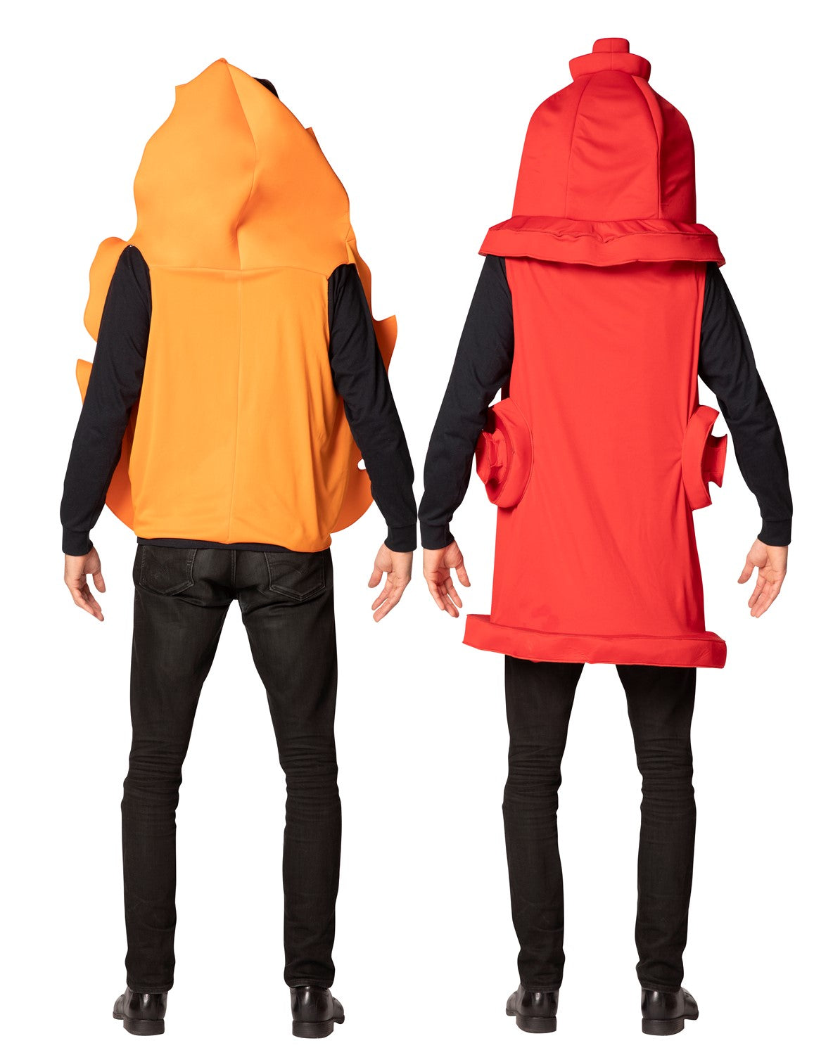 It's Hot Flaming Fire & Hydrant Couples Halloween Costume, Adult One Size