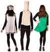 Tequila Bottle, Lime Slice & Salt Shaker Bottle Trio Costume, Adult One Size