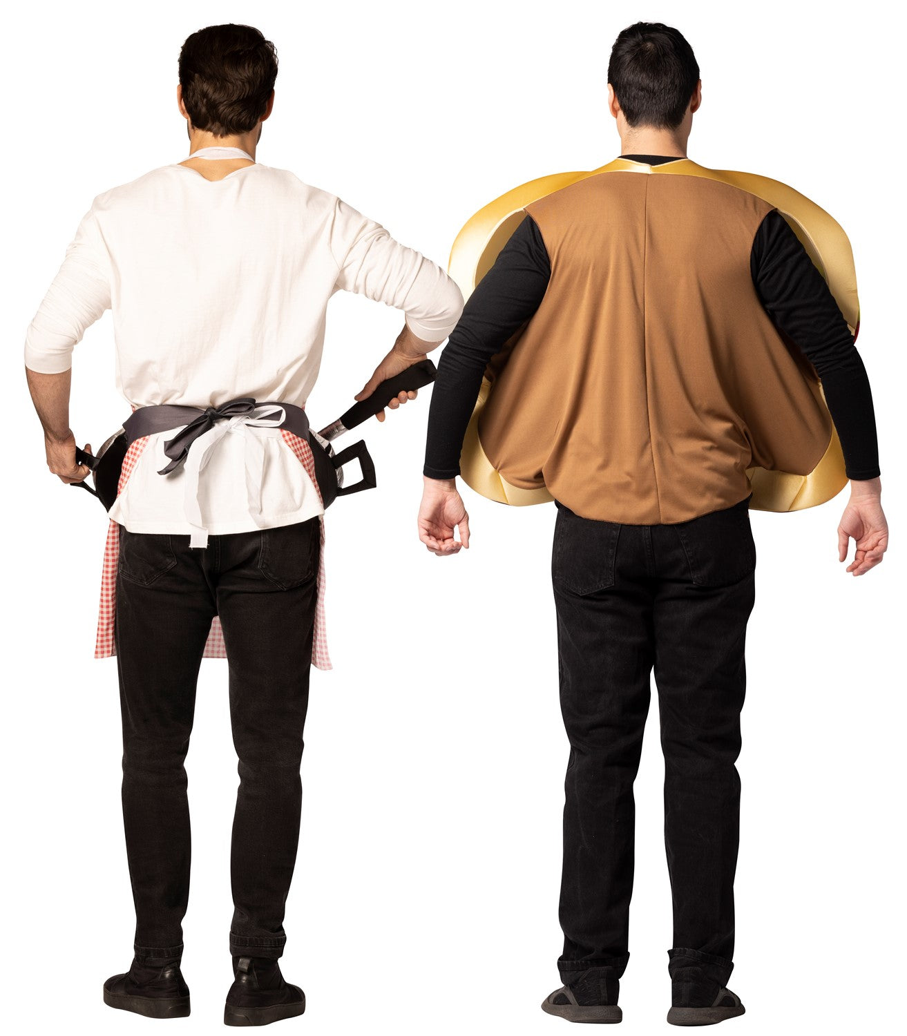 Grill Master & Cheeseburger Halloween Couples Costume Set, Adult One Size