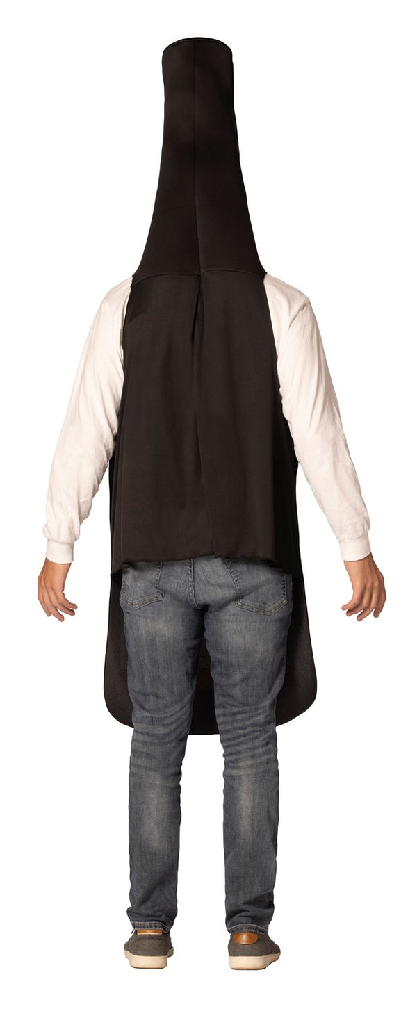 Get Real Bottle of Red Wine Halloween Costume, Adult One Size