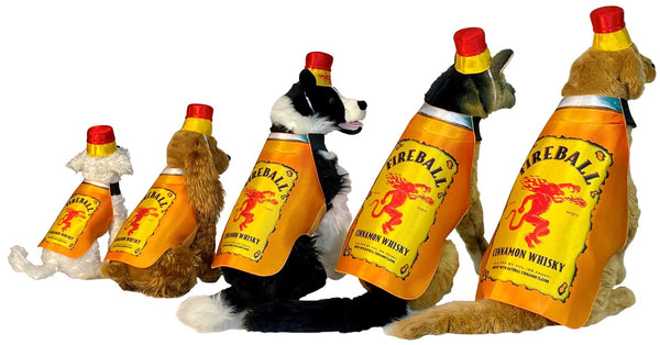 Fireball Bottle Dog Halloween Costume, Size Extra Small - Small