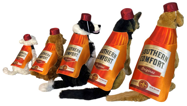 Southern Comfort Bottle Dog Pet Costume, Various Sizes