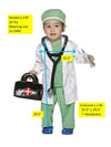 Doctor Toddler Halloween Costume, Baby Size 18-24 months