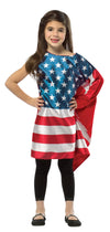 USA Flag Dress Halloween Costume, Child Size 4-6