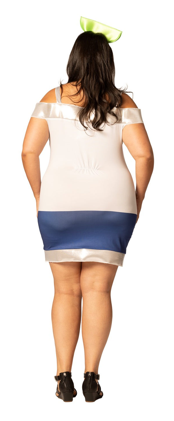 Corona Extra Beer Dress Halloween Costume, Women's Size L-XL (14-16)