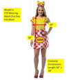 Foodies French Fries Dress Costume, Women's Size 2-8