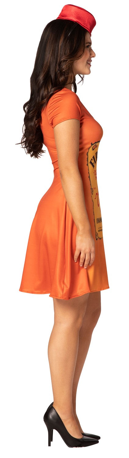 Fireball Skater Dress Costume, Women's L-XL (14-16)