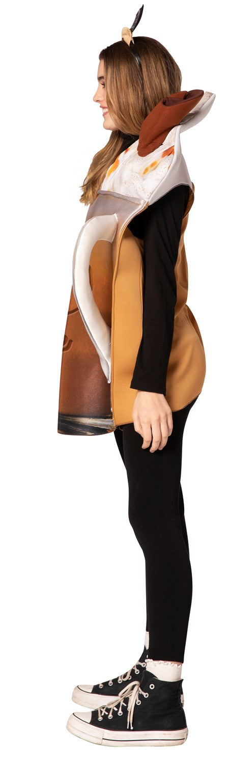 Pumpkin Spice Latte Costume, Adult One Size