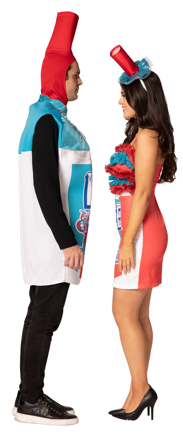 ICEE Tunic & ICEE Swirl Dress Couples Costume, Adult One Size & Women's Size 4-8