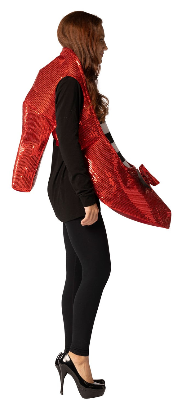 Ruby Slipper Shoe Halloween Costume, Adult One Size