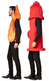 It's Hot Flaming Fire & Hydrant Couples Halloween Costume, Adult One Size