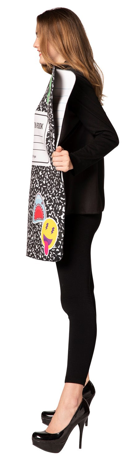 Take Note 2 Composition Notebook & Pencil Child 7-10 Combo Halloween Costume Set