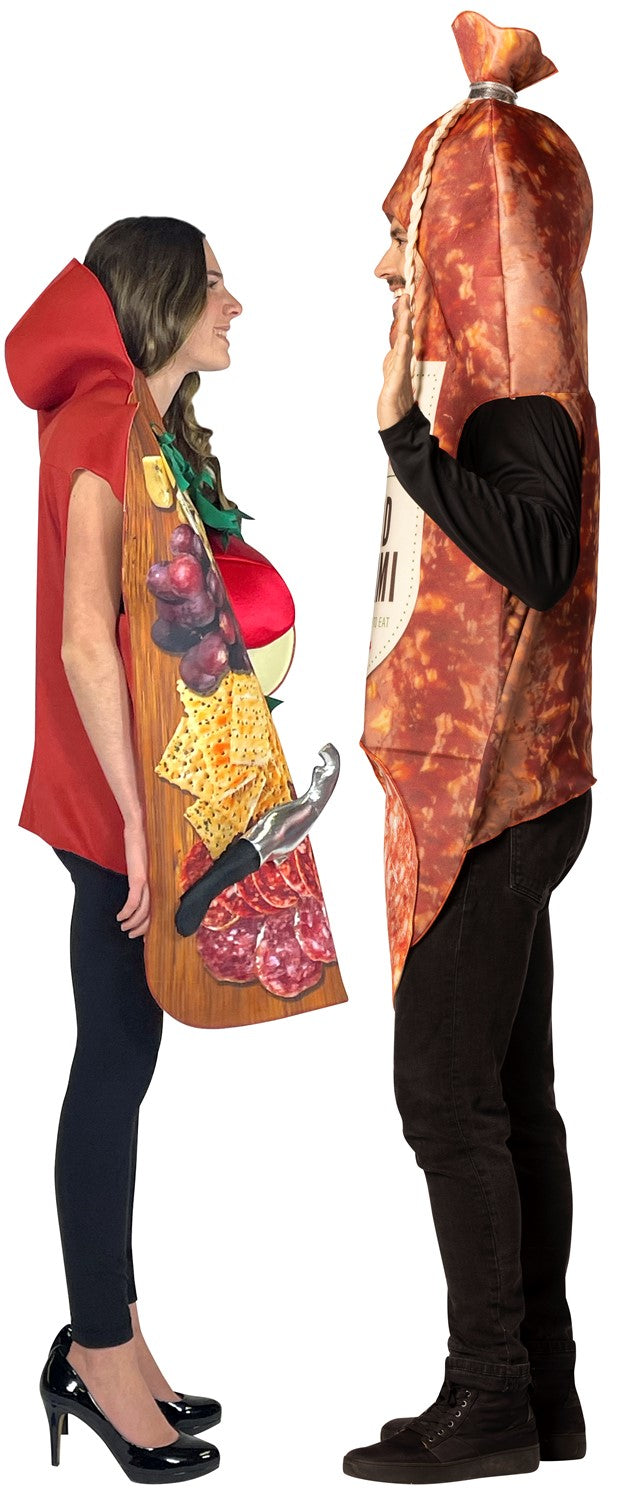 Charcuterie Board & Hard Salami Couples Halloween Costume, Adult One Size