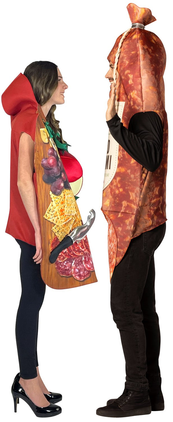 Charcuterie Board & Hard Salami Couples Halloween Costume, Adult One Size