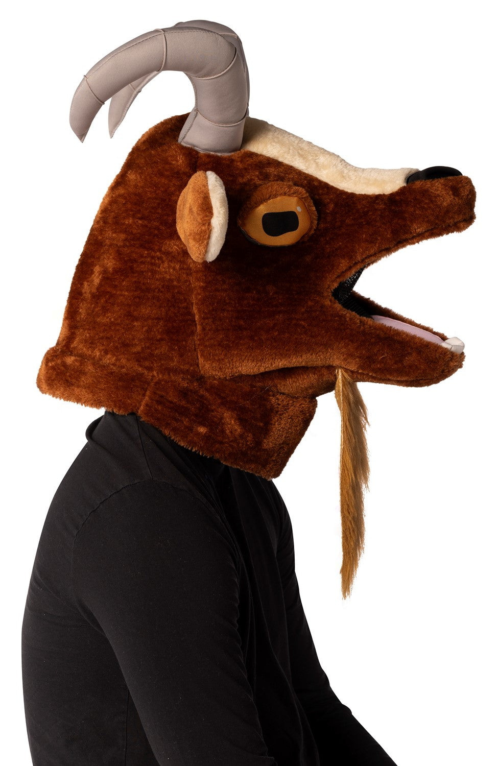 Goat Mascot Head Costume, Adult One Size