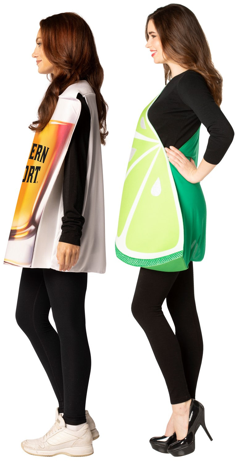 Southern Comfort Shot Glass and Lime Slice Couple Costume, Adult One Size