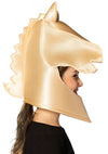 Ultimate Deluxe Beige Knight Chess Headpiece Mask, Adult One Size