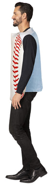 Get Real Baseball Halloween Costume, Adult One Size