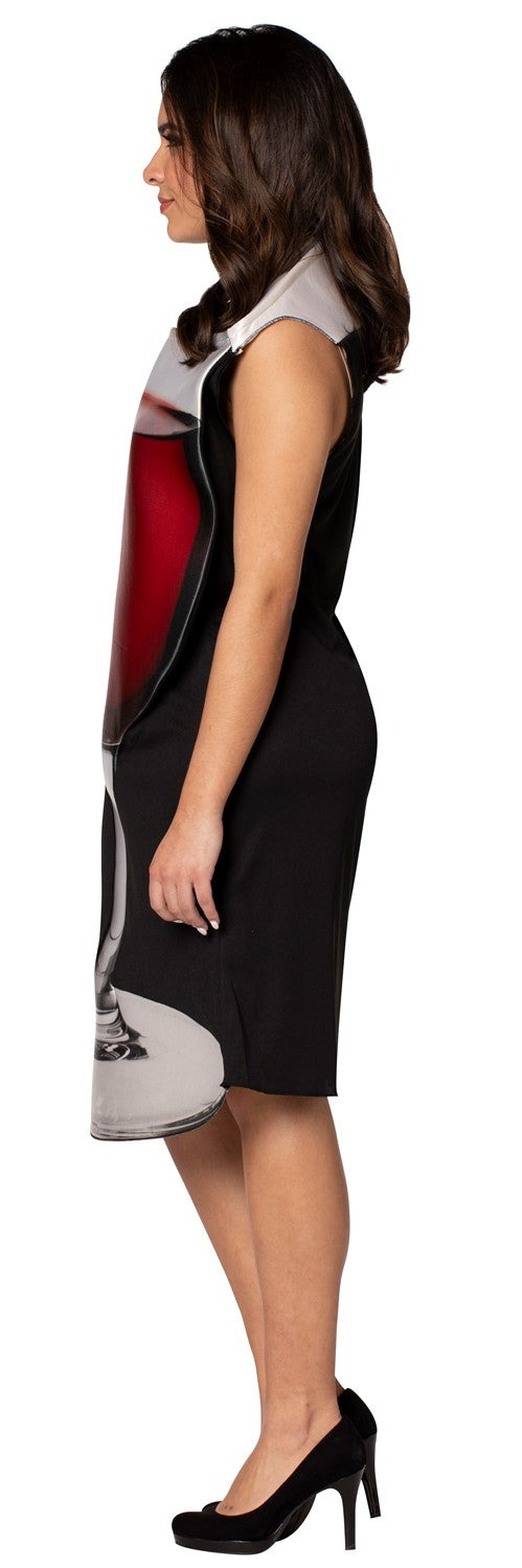 Glass of Red Wine & Cheese Couples Costume, Adult One Size