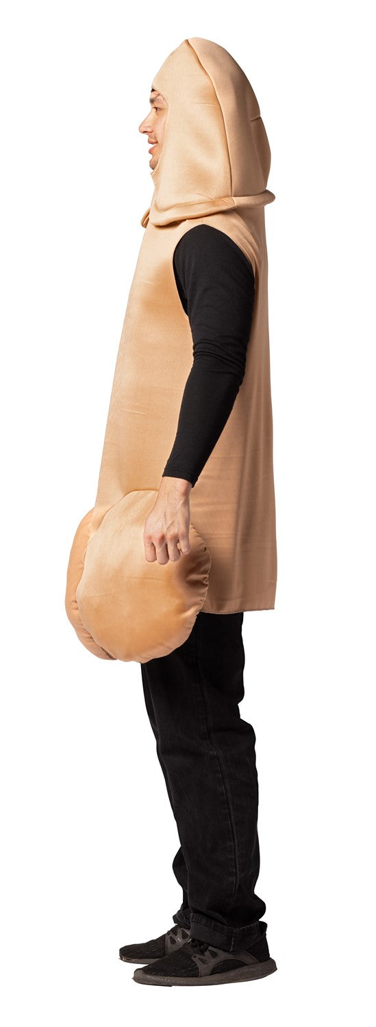 Beige  Penis and Vagina Couple Halloween Costume, Adult One Size