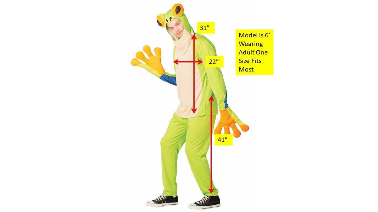 Tree Frog Costume, Adult One Size