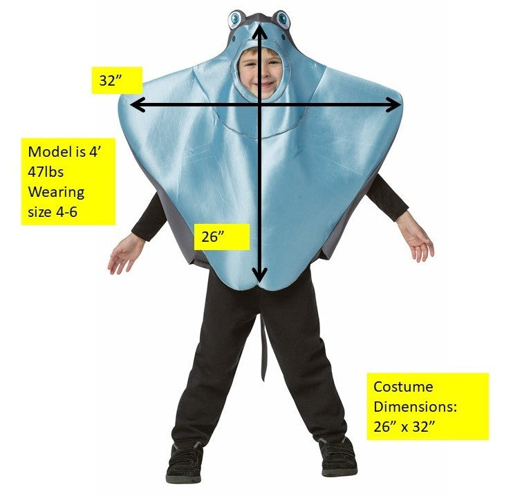 Stingray Costume, Child Size 4-6