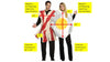 Bacon & Eggs Couples Costume, Adult One Size