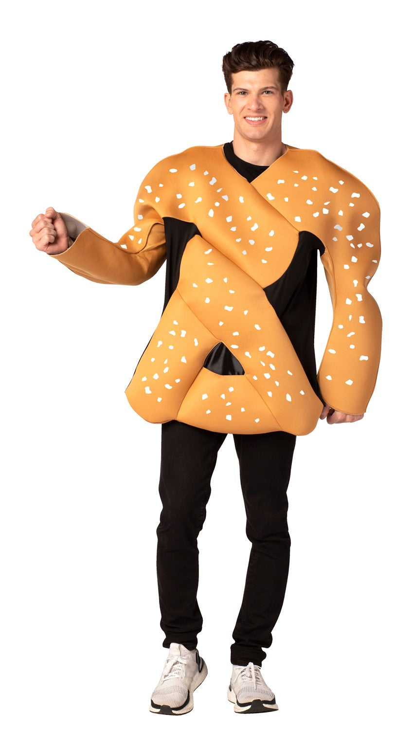 Bendable Pretzel Halloween Costume, Adult One Size