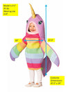 Magical Narwhal Halloween Costume, Child Size 3-4