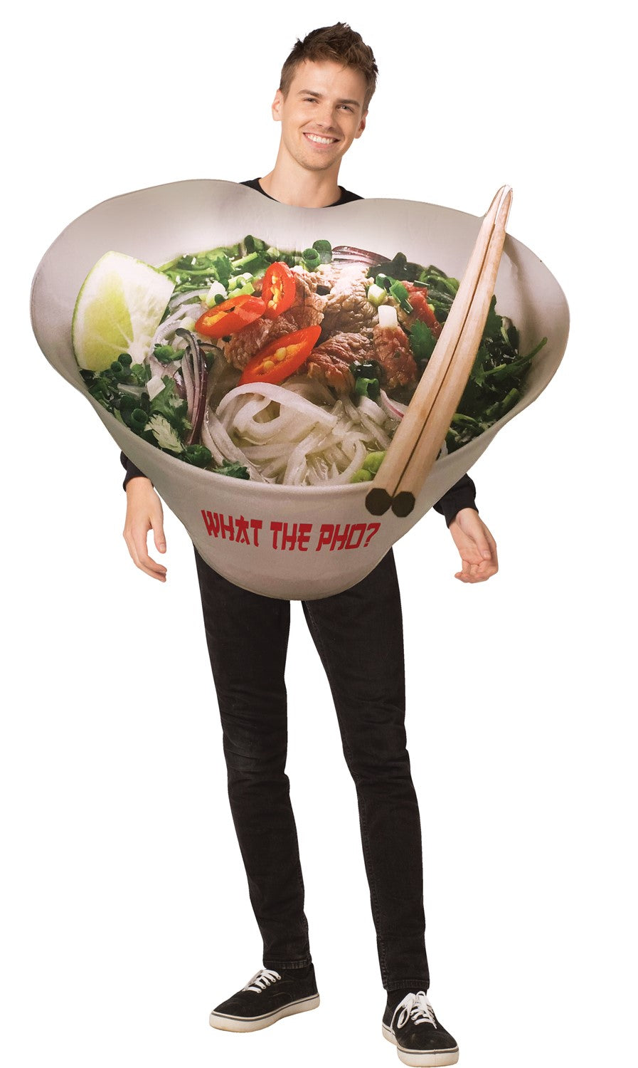 Asian Fusion 1 Sriracha & Pho Noodle Bowl Couples Halloween Costume Set