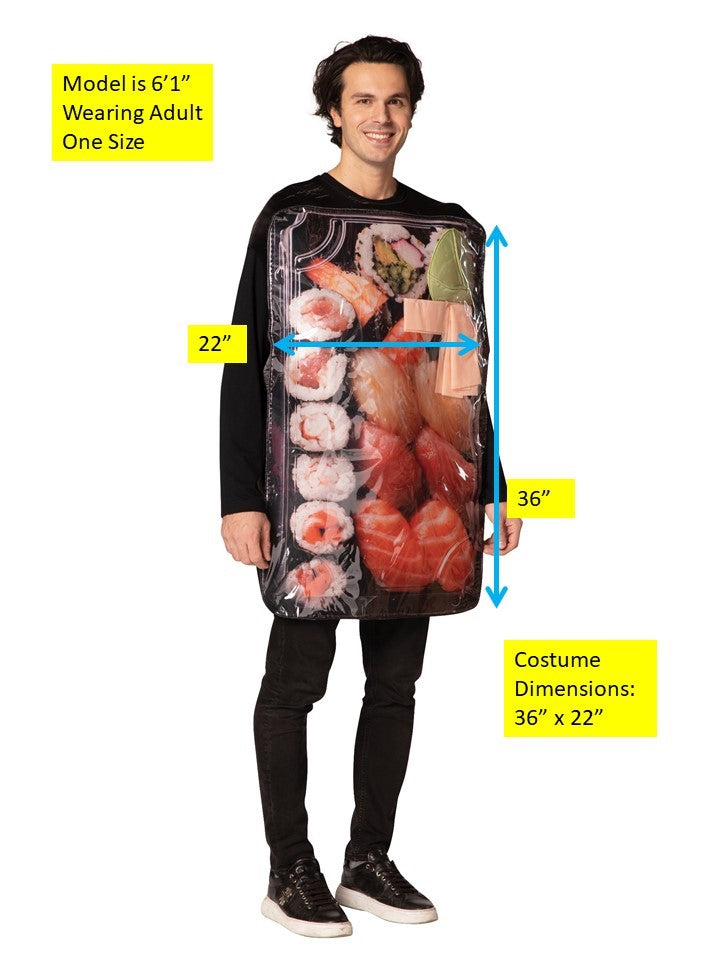 Get Real Sushi To Go Food Costumes, Adult One Size