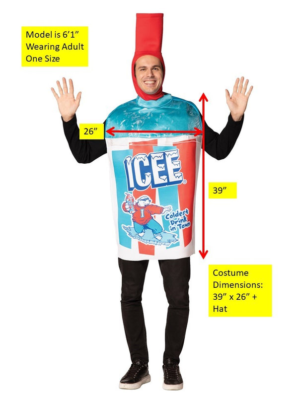 ICEE Blue Tunic Costume, Adult One Size