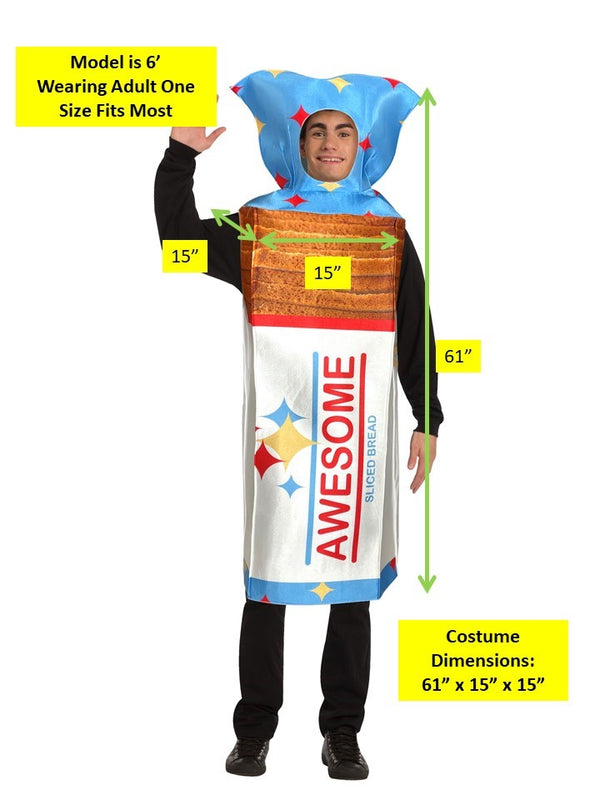 Loaf of Bread Costume, Adult One Size