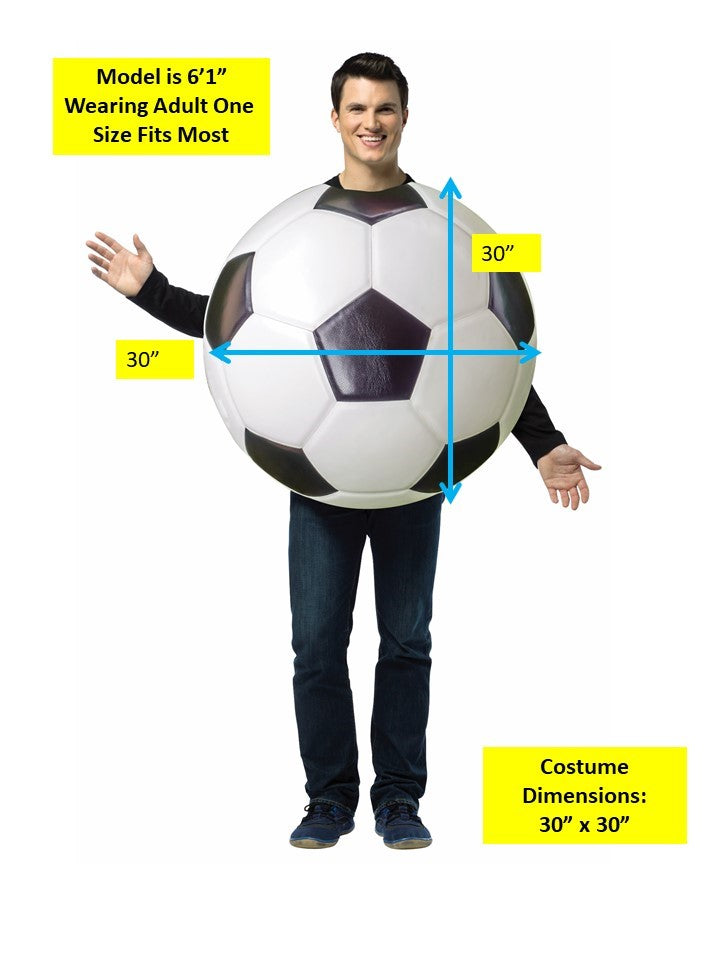 Soccer Ball Costume, Adult One Size