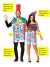 ICEE Tunic & ICEE Swirl Dress Couples Costume, Adult One Size & Women's Size 4-8